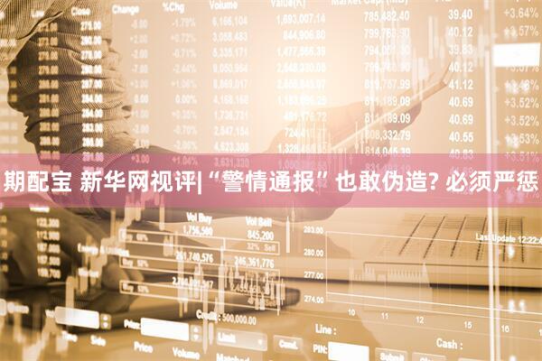 期配宝 新华网视评|“警情通报”也敢伪造? 必须严惩
